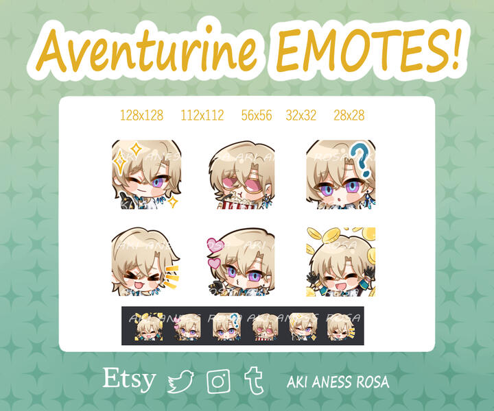 Aventurine emotes